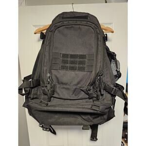 Code Alpha Large Military Backpack Tactical Field Gear Black Expandable Bugout